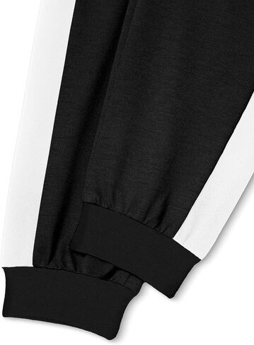 Boys Clothes Solid Color Block Kid Boys' Clothing Sets Stand Collar Half-Zip Sweatsuit 2pcs Outfits with Pocket 6-12y in Saudi Arabia