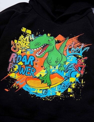 MIGU Toddler Boy Clothes Dinosaur Clothes For Boys Hoodie Sweatsuit + Dinosaur Pants 2PCS Boys Outfits Set in Kuwait