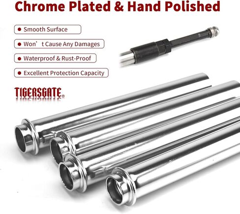 M8 Pushrods Covers Kit for 2017-up Harley Milwaukee 8 Engine Touring Softail Bikes (Chrome) in Saudi Arabia