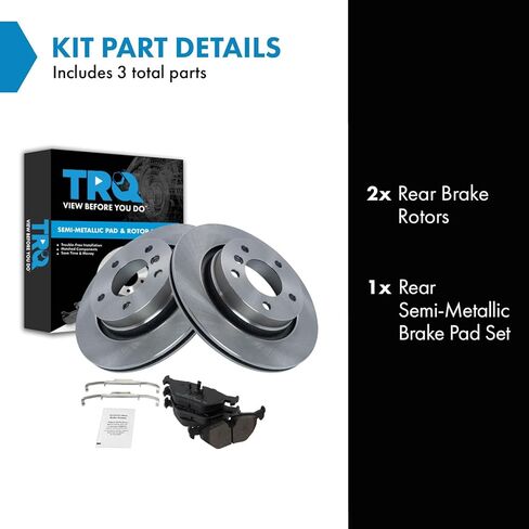 Rear Brake Pad & Rotor Kit Semi Metallic for 94-04 Ford Mustang GT & V6 in Saudi Arabia
