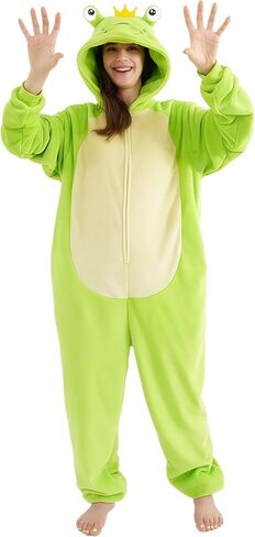 Unisex Adult Costume Onesie,Animal Halloween Costume One Piece Cosplay Suit for Adults,Flannel Hooded Sleepwear in Saudi Arabia