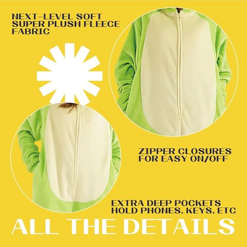 Unisex Adult Costume Onesie,Animal Halloween Costume One Piece Cosplay Suit for Adults,Flannel Hooded Sleepwear in Saudi Arabia
