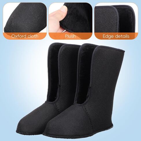 1 Pair Insulated Men's Winter Snow Boots Liner Warm Fleece-lined Boot Liners Cozy Soft Thermal Boot Socks for Outdoor Hiking Fishing in Saudi Arabia
