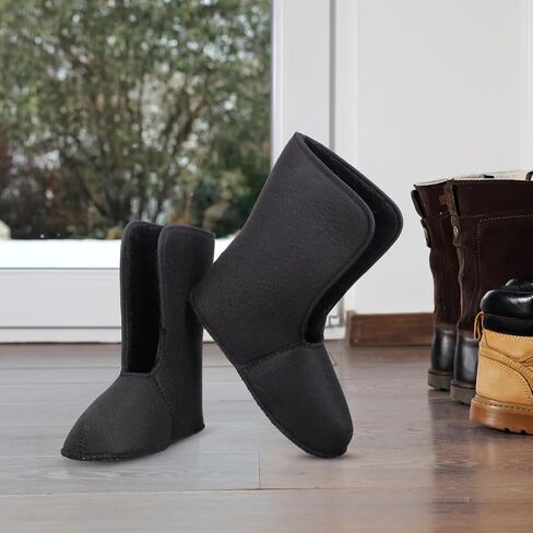 1 Pair Insulated Men's Winter Snow Boots Liner Warm Fleece-lined Boot Liners Cozy Soft Thermal Boot Socks for Outdoor Hiking Fishing in Saudi Arabia