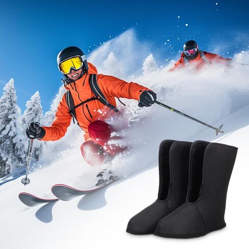 1 Pair Insulated Men's Winter Snow Boots Liner Warm Fleece-lined Boot Liners Cozy Soft Thermal Boot Socks for Outdoor Hiking Fishing in Saudi Arabia