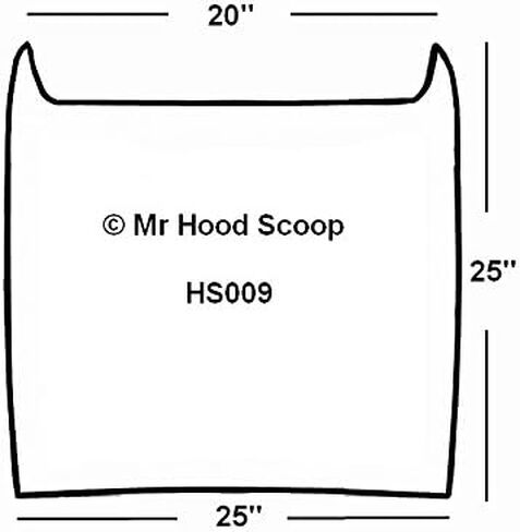 مغرفة غطاء محرك السيارة غير مصممة تناسب دودج رام 1500 سنة 2002-2018 السيد هود سكوب HS009. (وليس غطاء محرك السيارة). in Kuwait