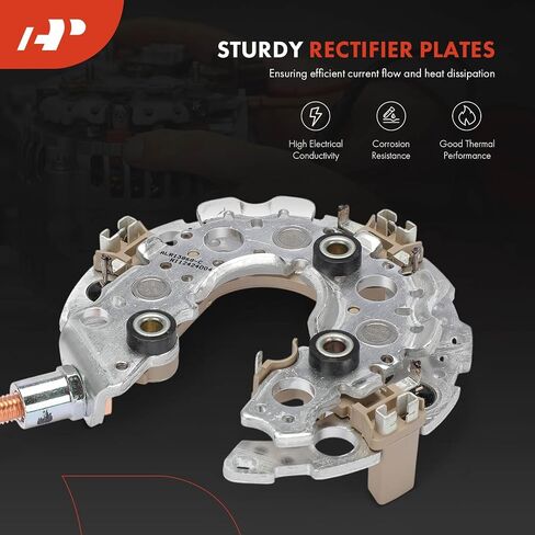 A-Premium Coptifier مقوم متوافق مع Dodge RAM 1500 2003-2006 ، Durango 2004-2006 ، 5.7L ، 12V Rectifier 7-50A Diodes w/الألومنيوم الحراري in Saudi Arabia