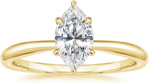 Generic Marquise Moissanite Bridal Ring Set, 14K Yellow Gold, 1 CT Marquise Center Stone, Wedding Engag6ement Gift in Saudi Arabia