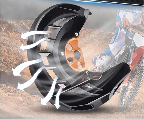 متوافق مع EC 300 2021-2025 EC 250 EC350F MC 125 MC250F MC450F EXF 250 300 Front Brake Disc Guard ES 350 500 EW500F 2024-2025 (Red) in Saudi Arabia