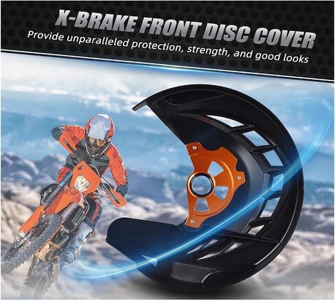 متوافق مع EC 300 2021-2025 EC 250 EC350F MC 125 MC250F MC450F EXF 250 300 Front Brake Disc Guard ES 350 500 EW500F 2024-2025 (Red) in Saudi Arabia