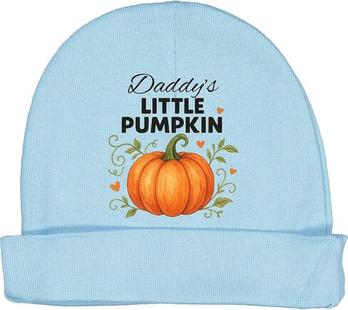 inktastic Daddy's Little Pumpkin Cute Fall Themed Baby Beanie Hat in Saudi Arabia