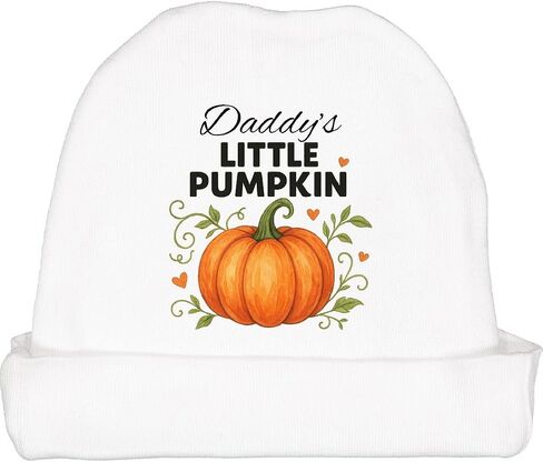 inktastic Daddy's Little Pumpkin Fall Fall Baby Beanie Hat in Kuwait