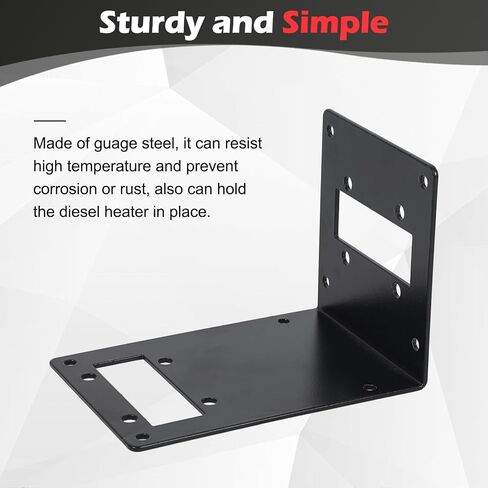 L Shape Diesel Heater Wall Mounting Bracket Parking Heater Table Mount Plate Vertical Mount Stand for Eberspacher for Webasto RV Motorhome Camper Auxiliary Heater, for Chinese Diesel Heater in Saudi Arabia