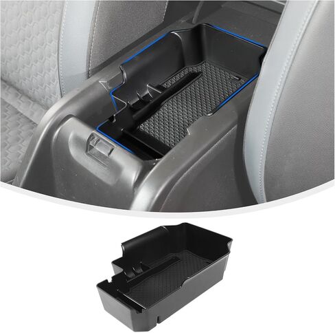 Linskip Gear Shift Console Side Tray Organizer Compatible with Chevy Colorado & GMC Canyon 2014-2022, for Chevrolet Colorado Console Storage Box, Interior Accessories(black) in Saudi Arabia