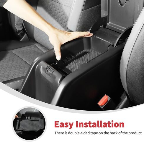 Linskip Gear Shift Console Side Tray Organizer Compatible with Chevy Colorado & GMC Canyon 2014-2022, for Chevrolet Colorado Console Storage Box, Interior Accessories(black) in Saudi Arabia
