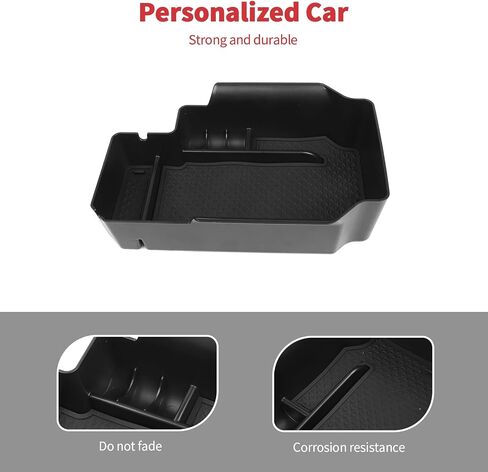 Linskip Gear Shift Console Side Tray Organizer Compatible with Chevy Colorado & GMC Canyon 2014-2022, for Chevrolet Colorado Console Storage Box, Interior Accessories(black) in Saudi Arabia
