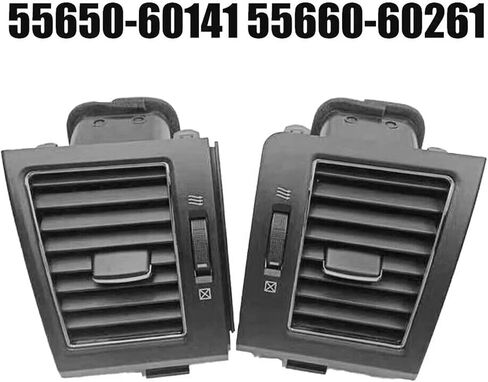 1Pair Dashboard A/C Air Vent Outlet Grille متوافقة مع Toyota Land Cruiser Prado 120 LC120 2007-2021 55650-60210 55650-60141 B in Saudi Arabia