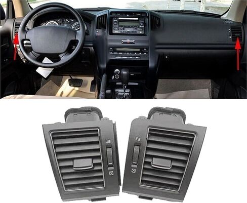 1Pair Dashboard A/C Air Vent Outlet Grille متوافقة مع Toyota Land Cruiser Prado 120 LC120 2007-2021 55650-60210 55650-60141 B in Saudi Arabia