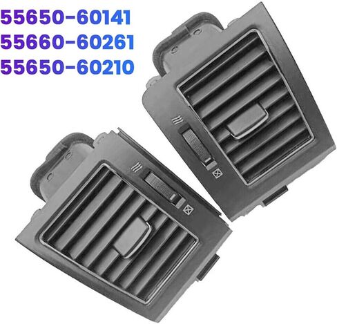 1Pair Dashboard A/C Air Vent Outlet Grille متوافقة مع Toyota Land Cruiser Prado 120 LC120 2007-2021 55650-60210 55650-60141 B in Saudi Arabia