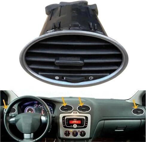 Auto Front Dashboard Center Center AC Air Condition Outlet Vent For Ford Focus MK2 2005-2013 in Saudi Arabia