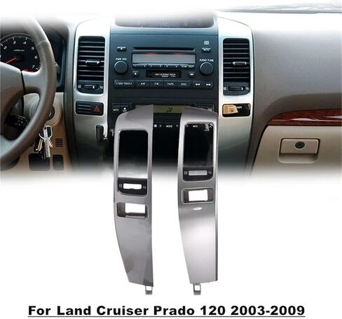 2PCS CARS Air Complementer Outlet Frame A/C Plate Plate Plane متوافق مع Toyota Land Cruiser Prado 120 Lexus GX470 2003-2009 in Saudi Arabia