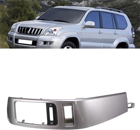 2PCS CARS Air Complementer Outlet Frame A/C Plate Plate Plane متوافق مع Toyota Land Cruiser Prado 120 Lexus GX470 2003-2009 in Saudi Arabia