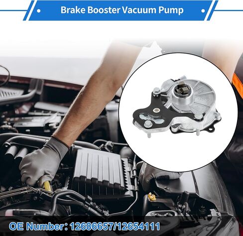 مكابح مكابح فراغ مضخة NO.12686657/12654111 محرك مضخة فراغ للمحرك ل Chevy Impala 2014-2019 ألومنيوم سبيكة الفضة 1 PC in Saudi Arabia