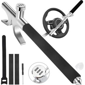 سيارة توجيه السيارة كلمة مرور القفل قفل عجلة القفل مركبة مضادة للسرقة قفل قابلة للتعديل المشبك مزدوج خطاف عالمي الطوارئ مطرقة الكسارة الدفاع عن النفس الأمان in Kuwait