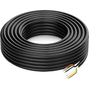 50 قدمًا شاقة 14awg 6 طريق مستدير الأسلاك سلك تسخير مقطورة RV ، 6 كابل توصيل PVC RV مرنة بشكل فردي. in Kuwait