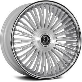 Part Synergy Replacement for 22x9.5 6x135/6x139.7 +35 ET 106.2mm Glossy Silver Brushed Face Stainless Steel Lip Wheel in Saudi Arabia