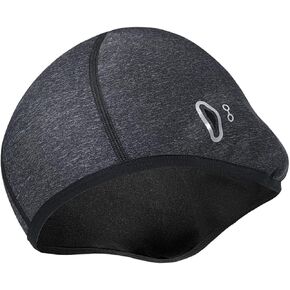 Windproof Thermal Skull Beanie Cycling Hat for Men Winter Outdoor Cap Made of Spandex Under Helmet Beanie for Cold Weather Riding Grey in Saudi Arabia