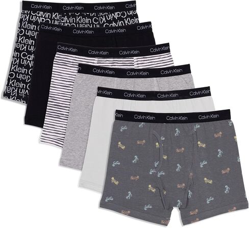 Calvin Klein Boys' Boxer Brief Underwear 6-Pack in Saudi Arabia