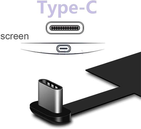 XYX Type C Qi Wireless Charger Receiver Charging Adapter Compatible with Samsung LG Motorola Google Honor All Android Device Type-C in Kuwait