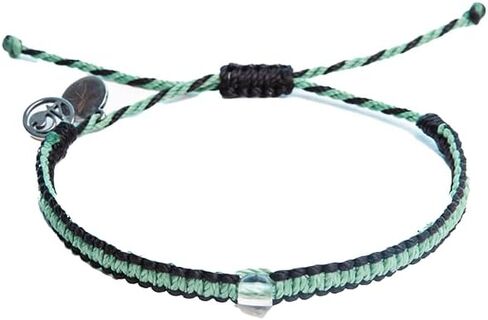 4Ocean Mangrove One-Bead Braided Bracelet - Removes 1 Pound of Ocean Plastic - Adjustable, Unisex, Handcrafted from Recycled Materials - Supports Mangrove Restoration in Saudi Arabia