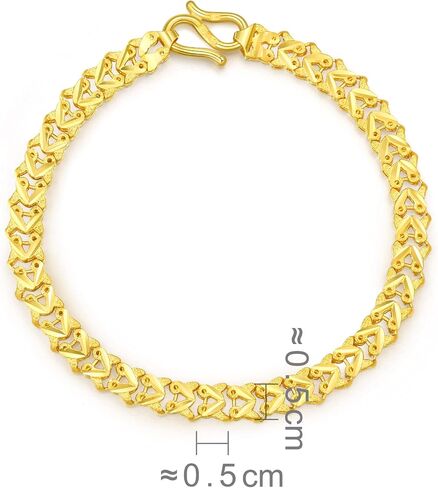 Sang Sang Sang 999.9 24K سوار ذهبي صلب 24K. 6.6 "، (17 سم) in Saudi Arabia