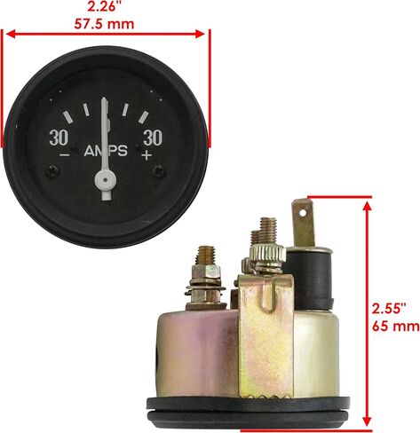 Caltric AMP Meter متوافق مع Allis Chalmers D10 D12 D14 D15 D17 D19 D21 WC WD45 WF 170 190 in Saudi Arabia