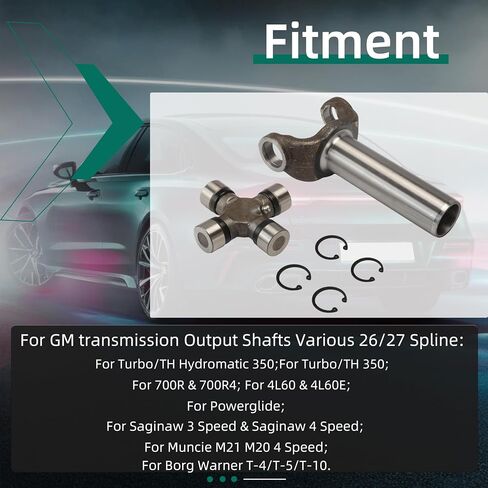 2-3-12051x انتقال الانتقال نير 1330 سلسلة+5-213x u-fould kit 1330 سلسلة ، ل Turbo 350 Th350 700R 700R4 4L60 4L60E M21 M20 ، لعمود محرك GM 1330 سلسلة مختلفة 26/27 spline transmissions in Saudi Arabia