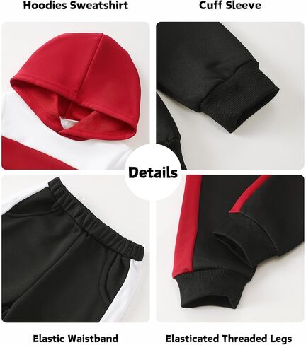 Xuanhao Toddler Boy Cloths Fall Winter Hoodie ملابس للأولاد بلوك كتلة التعرق قمم السراويل in Kuwait