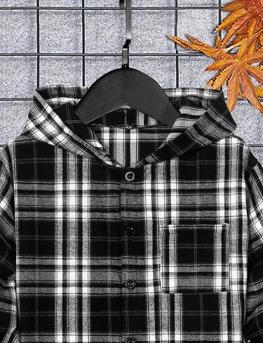 ملابس الأولاد هوديي منقوشة زر المرقاء أسفل قميص طويل الأكمام + سروال سروال الخريف فول الأطفال الأولاد 2pcs مجموعات الجماعات in Kuwait