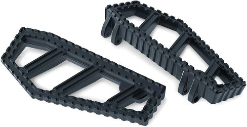 Kuryakyn 3595 Motorcycle Foot Control: Riot Floorboards with Serrated Toothed Non-Slip Traction for 1983-2019 Harley-Davidson Motorcycles, Satin Black, 1 Pair in Saudi Arabia