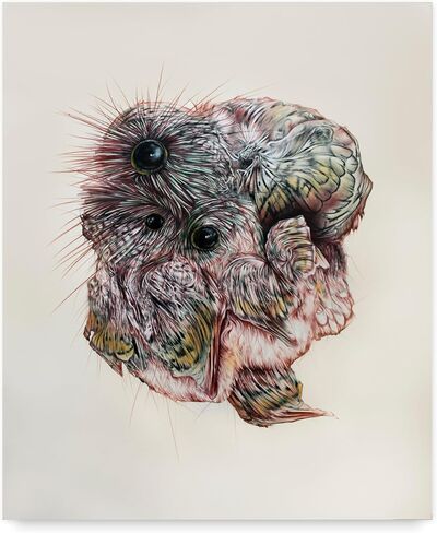 Blooming – Original Nature Inspired Drawing | Color Pencil Wall Art on Paper | Large 36x28 in Contemporary Artwork by Lisyanet Rodriguez in Saudi Arabia