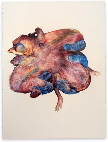 “Blooming" – Original Fine Art Drawing, Nature-Inspired Handmade Artwork by Lisyanet Rodriguez | Colored Pencil on Paper (30 x 23 in, Unframed) in Saudi Arabia