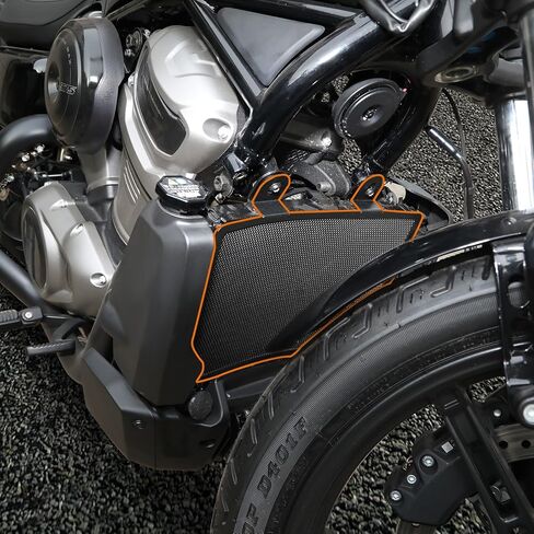 غلاف المبرد واقي شبكة Nightster RH975 ، شبكة حماية تغطية المبرد الأسود ، شبكة واقية من دبابة Harley Nightster RH975 2022-2024 RH975S 2023-2024 الملحقات in Saudi Arabia