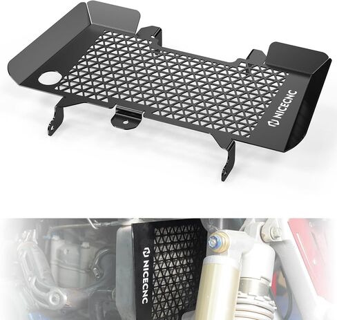NICECNC دراجة نارية الرادياتير واقي متوافق مع Yamaha YFZ450R 2009 2010 2011 2012 2013 ، YFZ450X 2010 2011 Protector ، استبدال 18P-12467-00-00 Black in Saudi Arabia
