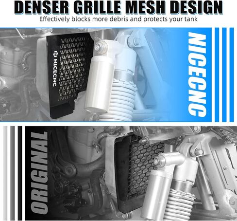 NICECNC دراجة نارية الرادياتير واقي متوافق مع Yamaha YFZ450R 2009 2010 2011 2012 2013 ، YFZ450X 2010 2011 Protector ، استبدال 18P-12467-00-00 Black in Saudi Arabia