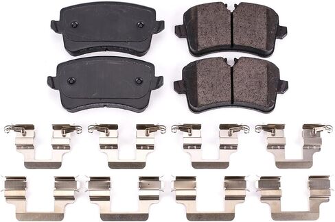 Power Stop 17-1547, Z17 Rear Ceramic Brake Pads with Hardware For A6, A6 Quattro, A7 Quattro, A8 Quattro, RS5, RS7, S6, S7, S8, Macan [Model Specific] in Saudi Arabia