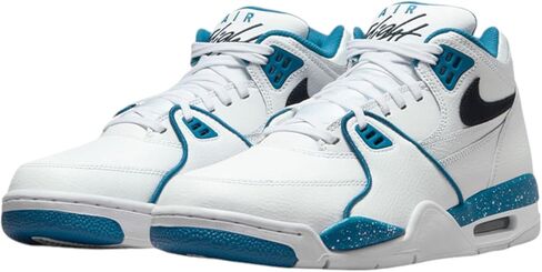 Nike Men's Air Flight 89 Basketball Shoes, White/Silver-White, 9 M US in Saudi Arabia