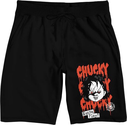BioWorld Chucky تكرار اسم النص الرجال السوداء السود بيجاما السراويل in Saudi Arabia