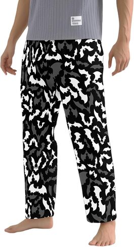 Men's Pajama Pants with Pockets Lightweight Breathable Sleep Pants for Men Soft Lounge Pants Elastic Waistband in Saudi Arabia