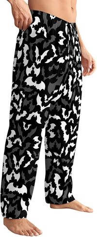 Men's Pajama Pants with Pockets Lightweight Breathable Sleep Pants for Men Soft Lounge Pants Elastic Waistband in Saudi Arabia